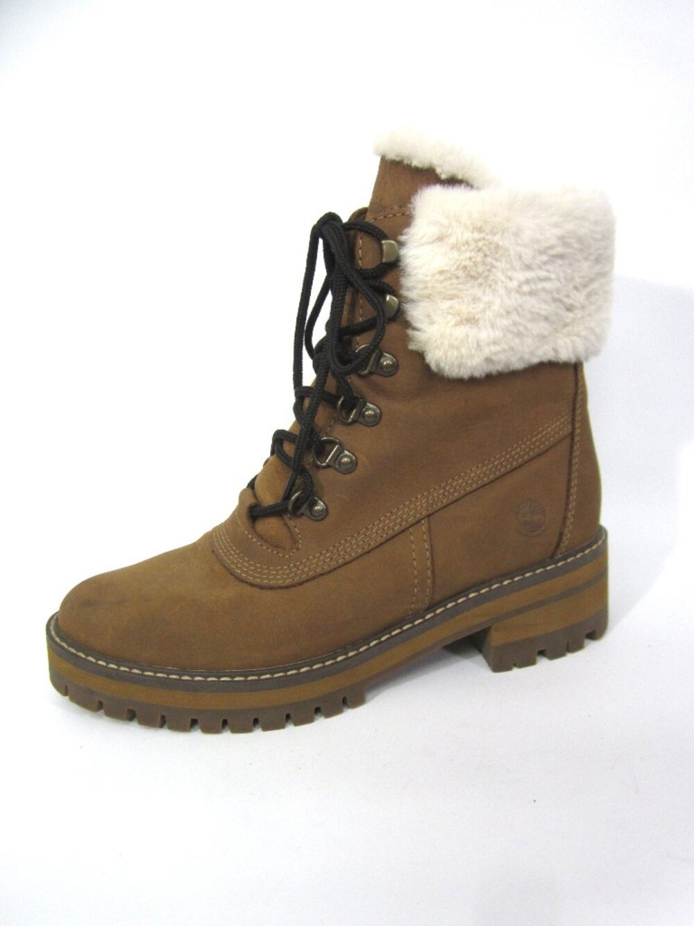 Timberland Womens Size 8 Courmayeur Valley 6" Waterproof Boots Faux Fur